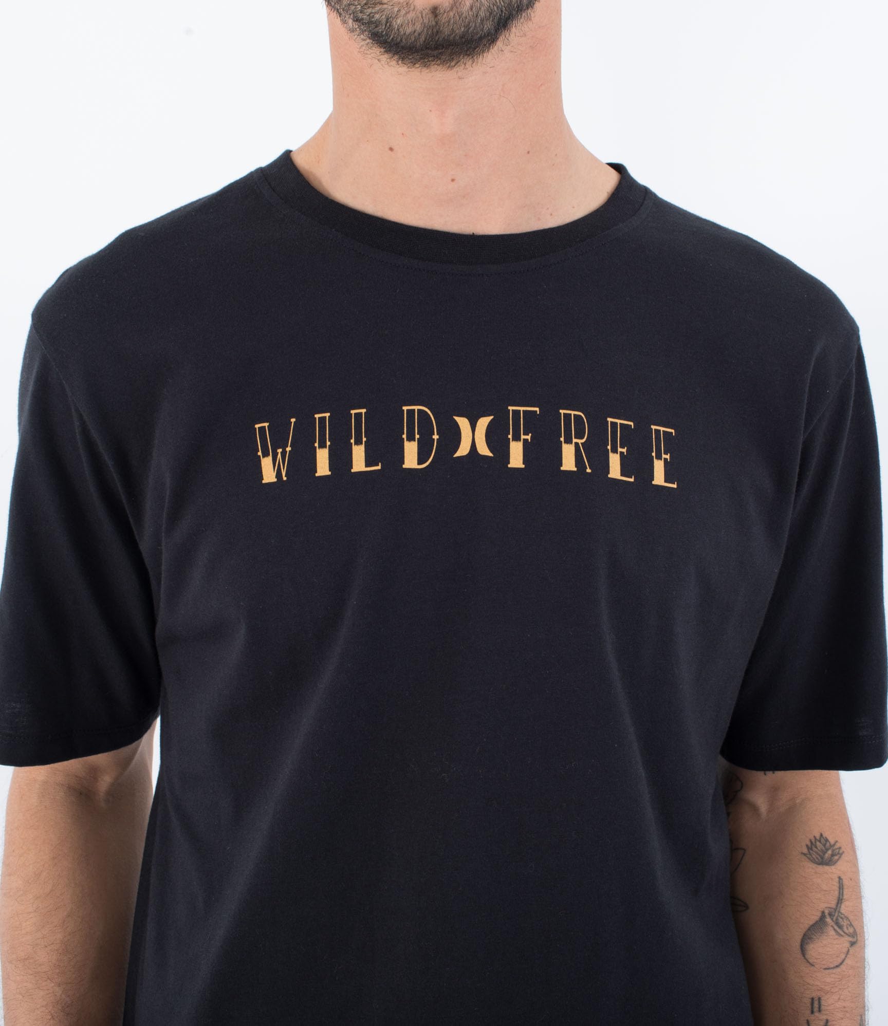 Hurley Mens M Toledo Wild Tee T-Shirt, Black, S EU