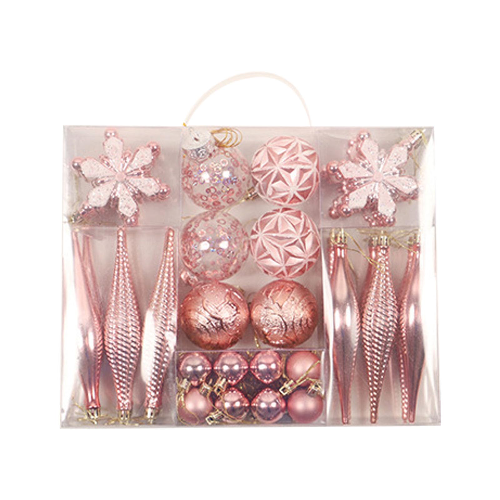 Boules de sapin de Noël lot de 40 pièces et pendentifs bonbons pour décoration de fête