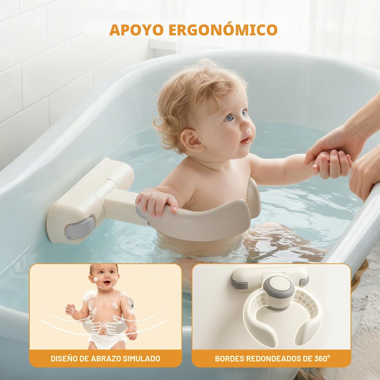 Plegable Soporte Para Baño Del Bebé,soporte de ducha de baño de bebé,Torre De Bañera Ajustable Para Bebé Que Se Pone De Pie,Pared de 6 a 36 meses,Para Bañarse Y Cambiar Pañales