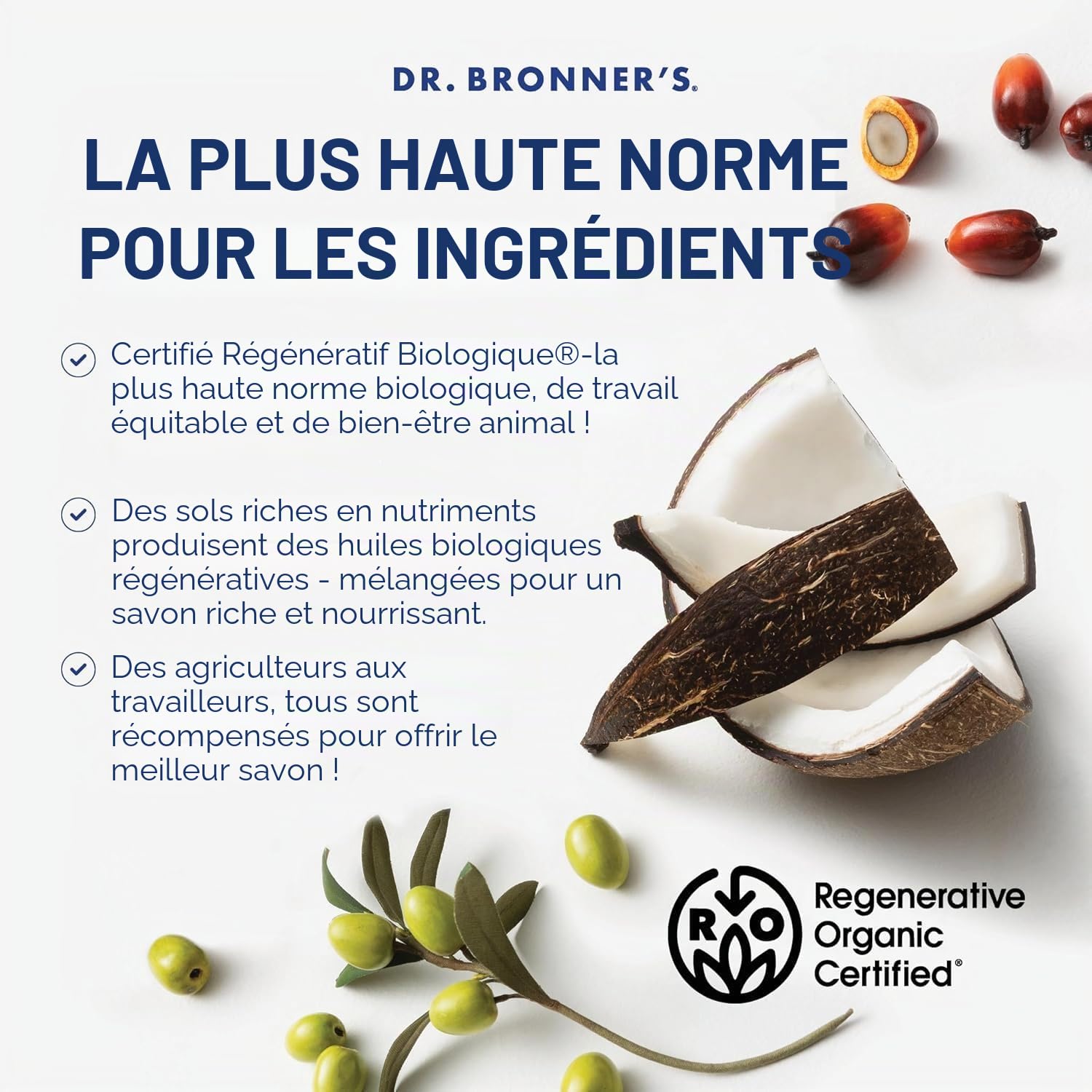 Dr Bonners - Castille Savon Liquide Orange Bio aux agrumes Dr. Bronner 32 oz