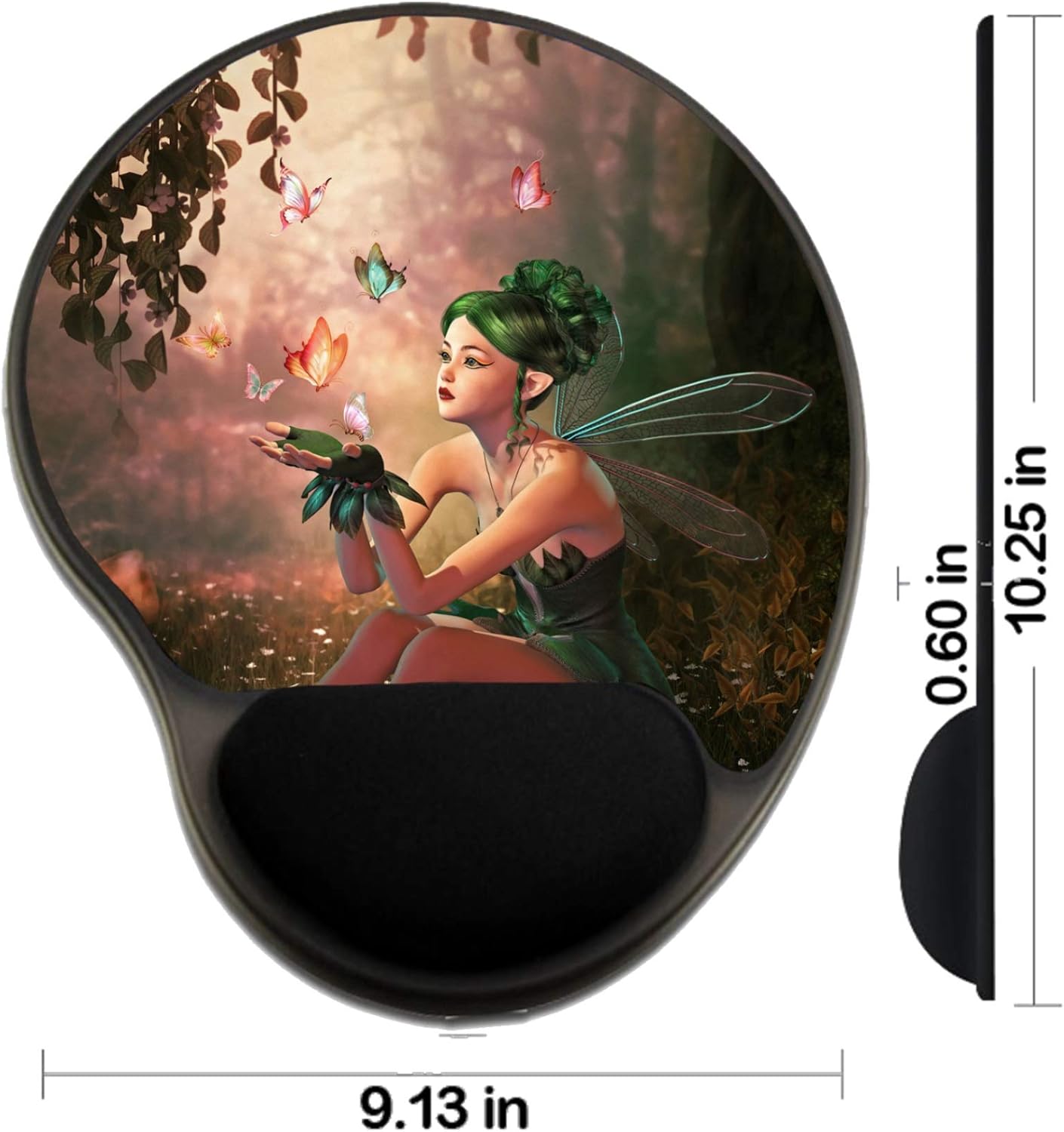 MSD Mousepad Wrist Rest Protected Mouse Pads, Mat with Wrist Support, IMAGE ID: 28921346 3D computer graphics of a fairy a