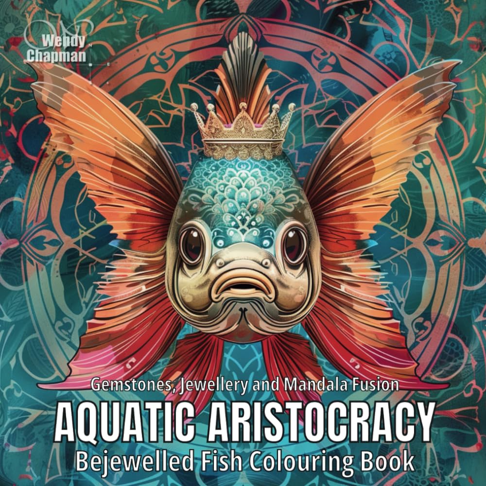 Aquatic Aristocracy: Bejewelled Fish Colouring Book (Crowned Creatures)
