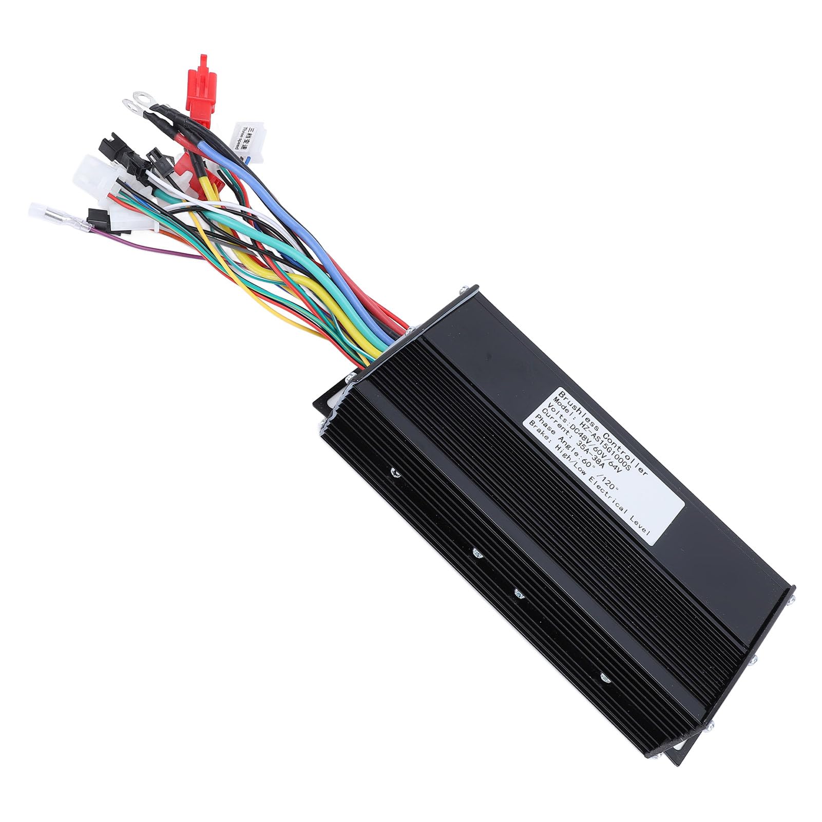 BuyWeek Contrôleur de Moteur sans Balai de Vélo Électrique, 48V 60V 64V 1000W Contrôleur de Moteur Scooter Électrique pour E-Bike Trottinette Électrique Tricycle Électrique (HZ-AS15G1000S)