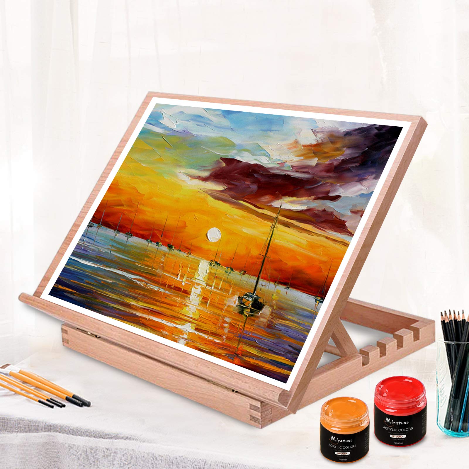 Buy Table top Easel A3 Artist Drawing Board, Adjustable Angle Drafting