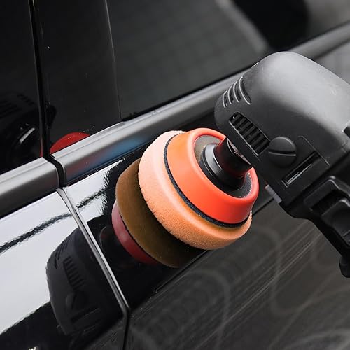 Miniatura 46 de Almohadilla amarilla de corte medio, almohadillas de pulido SPTA 3 piezas de cara de 6.5 pulgadas para placa de respaldo de 6 pulgadas, almohadillas