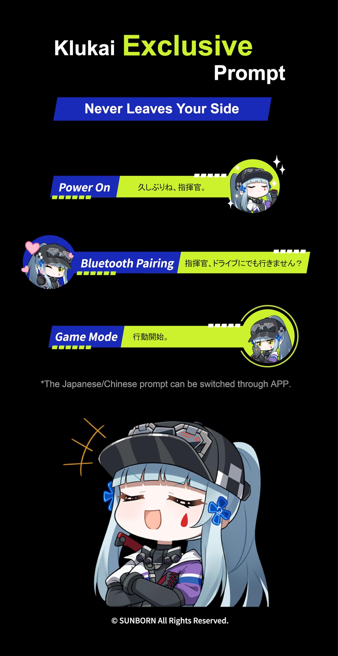 Moondrop X Girls Frontline 2: Exilium KLUKAI TWS Planar Magnetic Driver True Wireless Noise Canceling Bluetooth Słuchawki