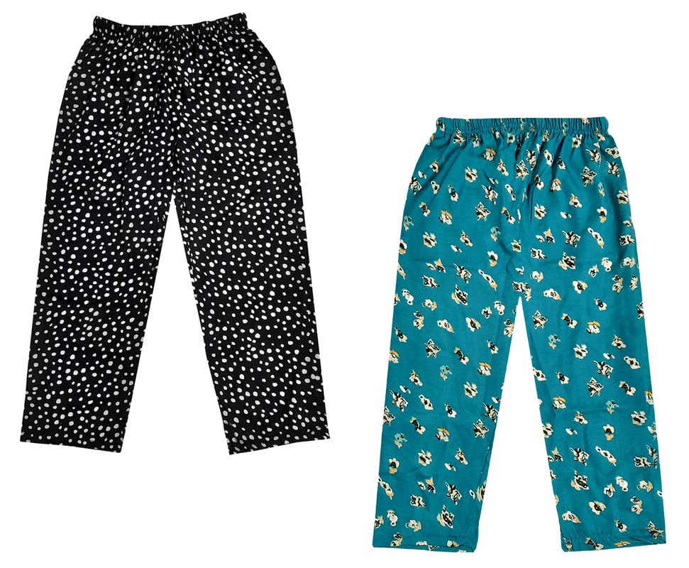Image of IndiWeavesGirls Crepe Printed Loose Capri 3 /4th Pants