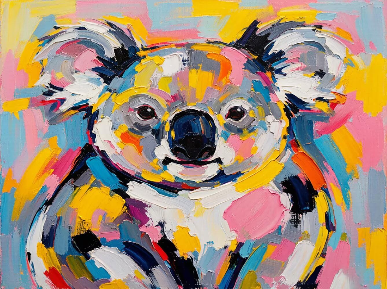 5D Diamond Painting Kit Completo Koala Quadri con Perline 120x90cm J-Y2567