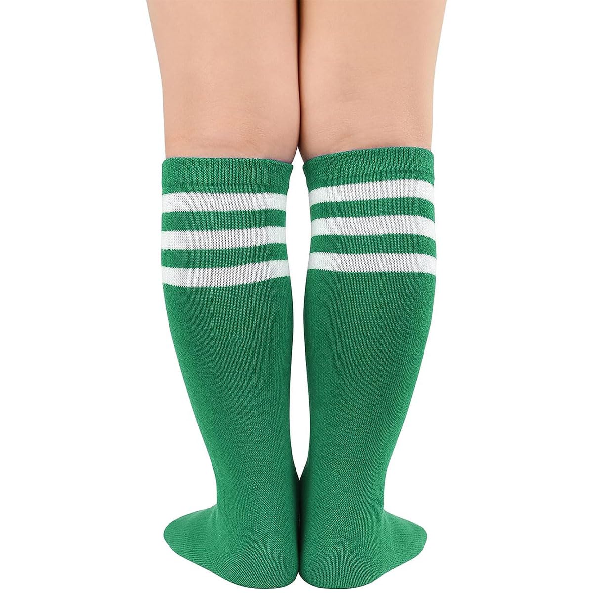 Zando Kniestrümpfe Kinder Baumwolle, 1 Paar Sportsocken für Jungen Mädchen 3-6 Jahre, Gestreifte Socken Kleinkind