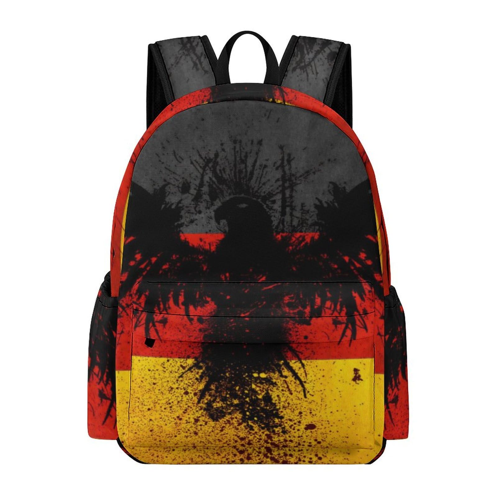 Jzemdybill Unisex Germany Flag Eagle Rucksack, Backpack, Casual Daypack For Outdoors,Sport,Travel