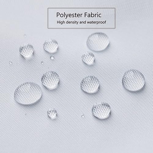 Miniatura 4 de LLSCL Cortina de ducha de tela blanca con contrapeso inferior, calidad de hotel impermeable, 72 x 72 pulgadas, lavable a máquina