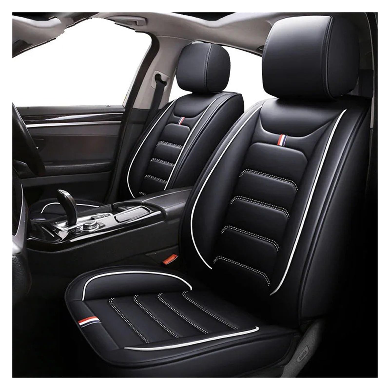 Autositzbezüge Für Foton Tunland Midi GT IM6 IM8 IX5 IX7 F9SUV G9SUV G5 G7 G9 V3 V5 Autositzbezug Autozubehör Innenausstattung (1 Sitz)(Black Red)