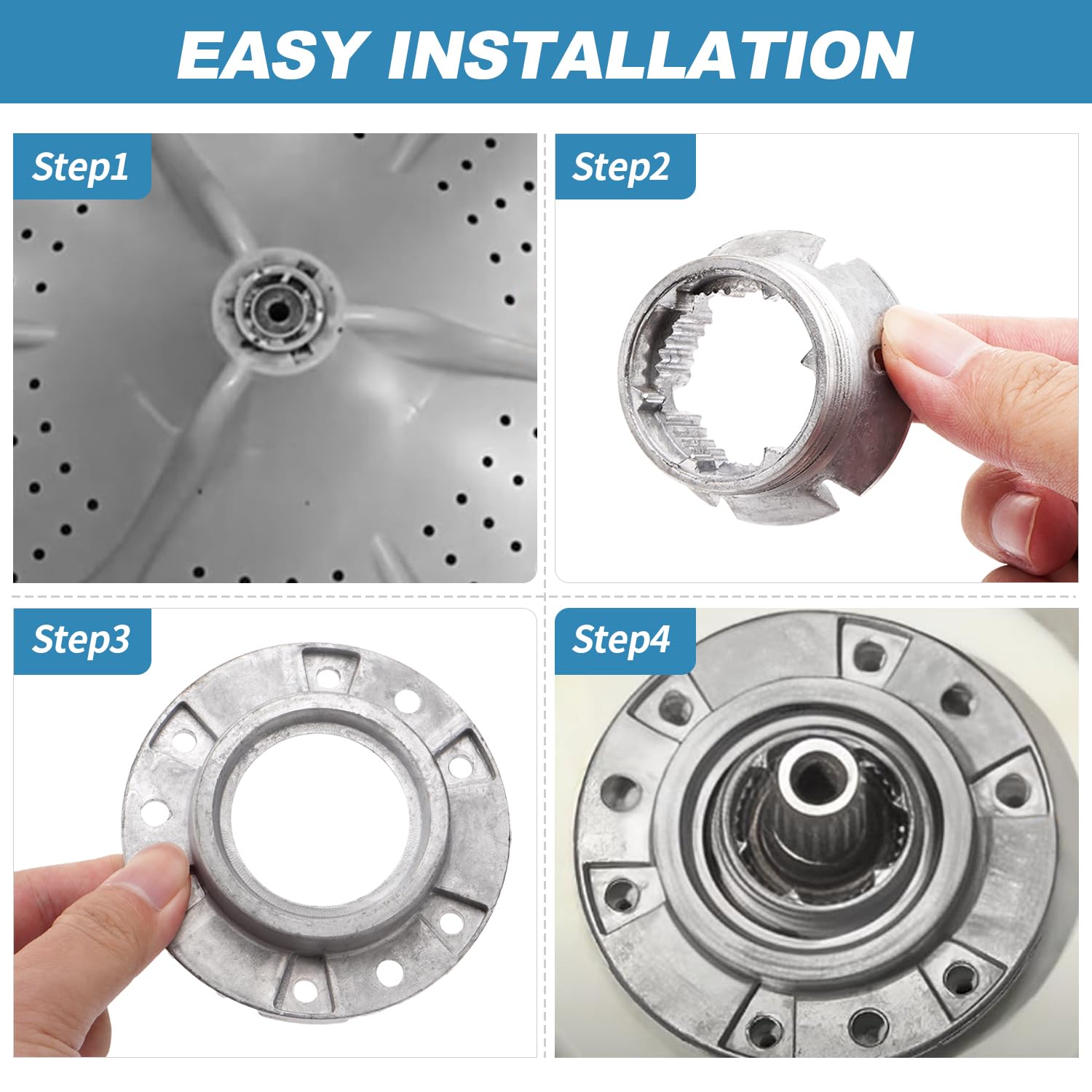 W10324651 Washer Basket Drive Hub Kit - Alloy Replacement For Whirlpool, Maytag, Kenmore & More - View #5