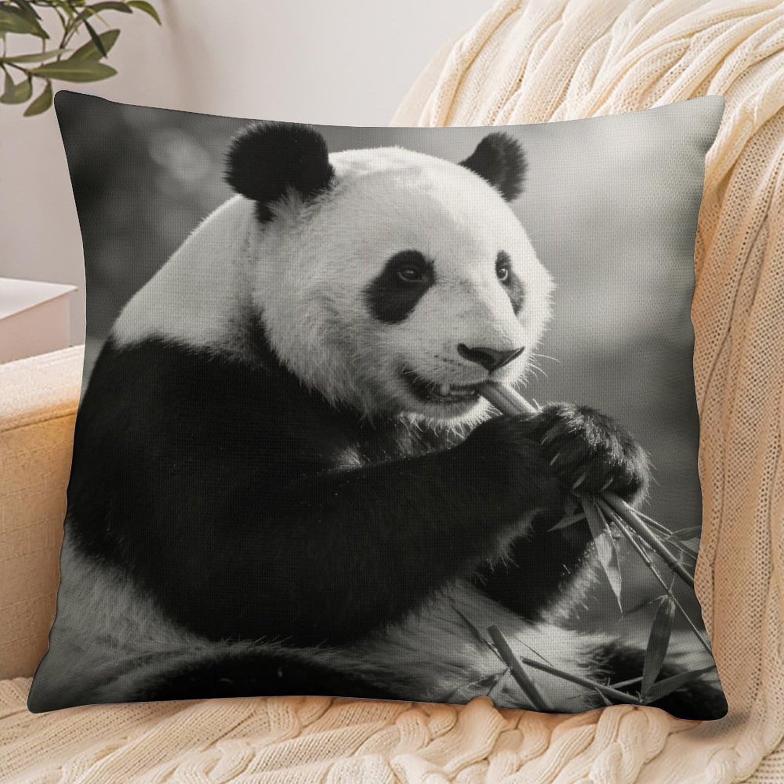 Fekiloot Style Giant Panda Pillowcase Pillow Sham Pillow Case