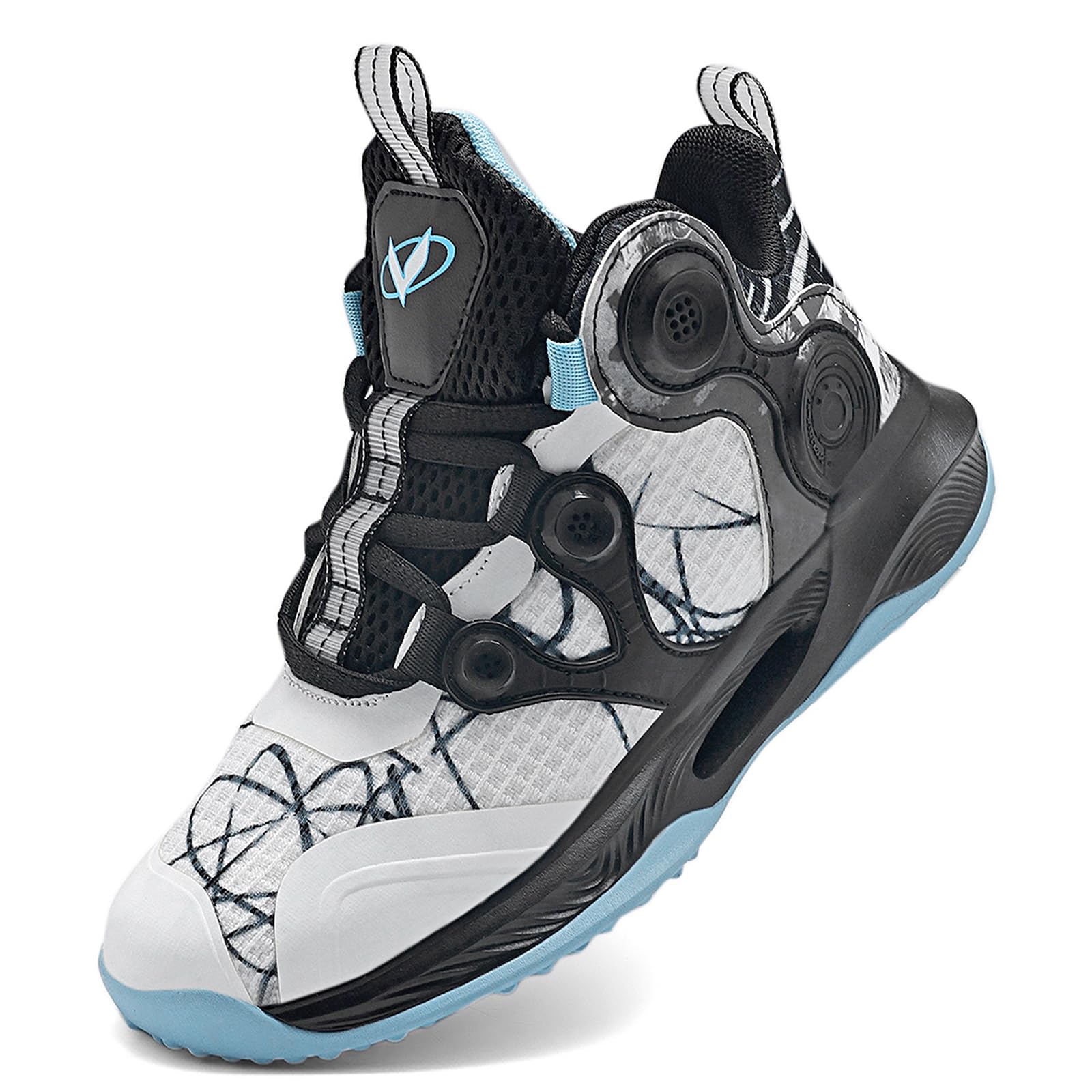 VITUOFLY Kids Basketball Shoes Boys Sneakers Girls Mid-top Sports Shoes