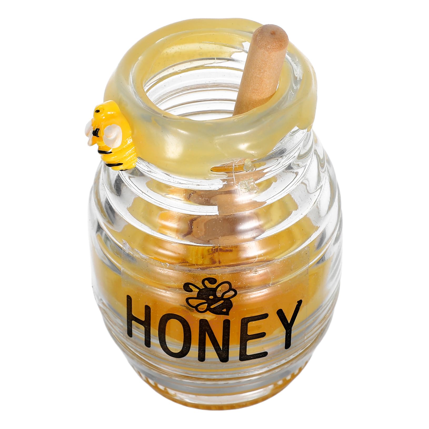 MAGICLULU Bee Tiered Tray Decor with Honey Pot Hive Dippers Charming Bee Theme for Rustic Spring Kitchen Shelf Party Display Unique Honeycomb Stick Decoration
