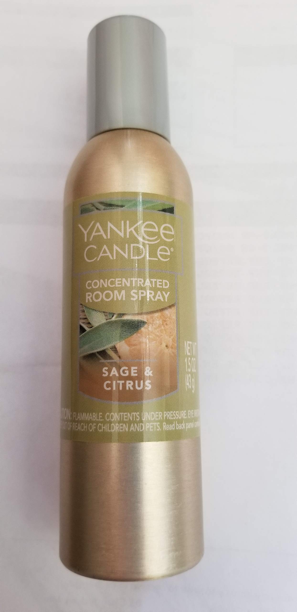 Yankee Candle Concentrated Air Freshener Room Spray, Odor Eliminator for Home, Bathroom, Sage & Citrus, 1.5 Oz (Pack of 1)