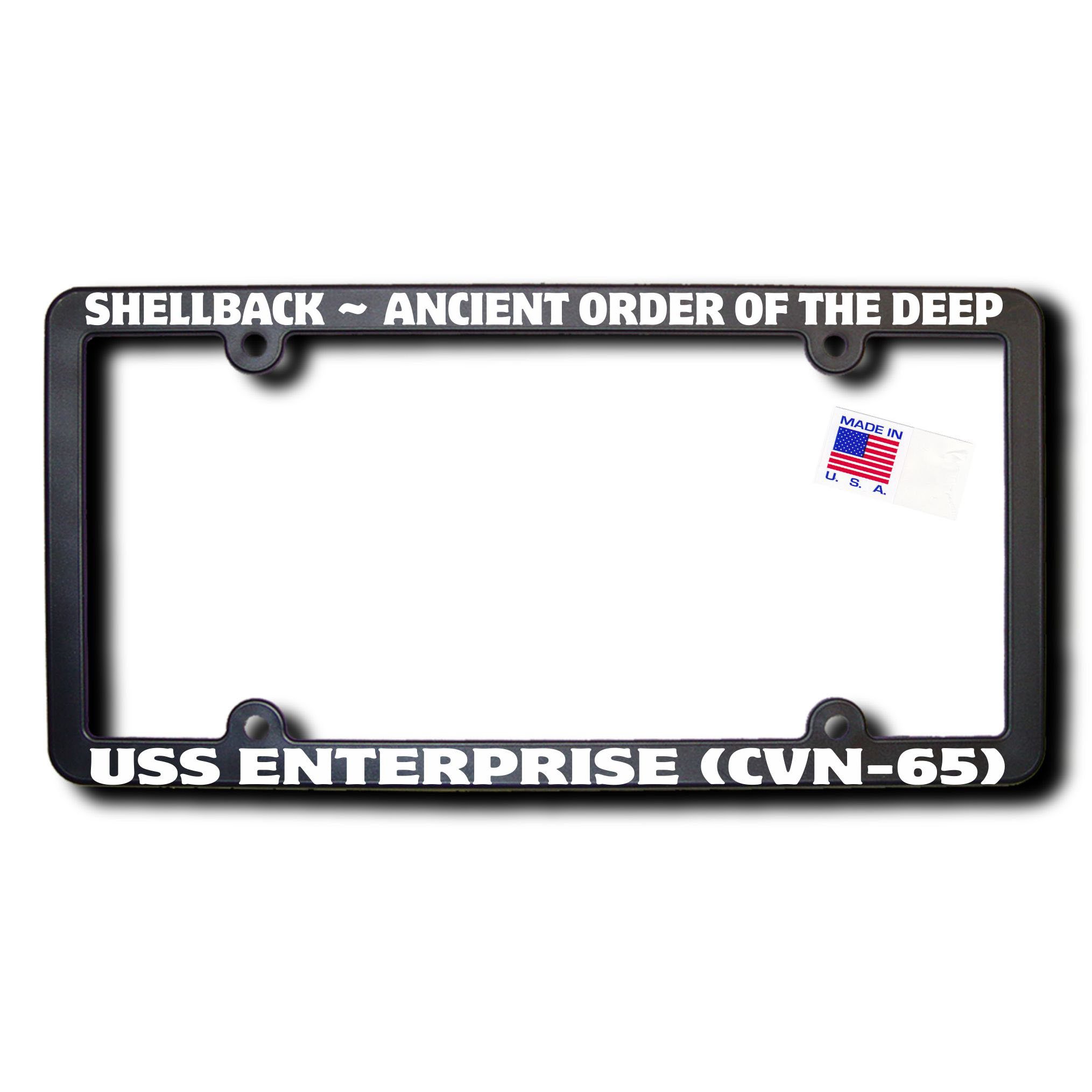 Shellback USS Enterprise (CVN-65) License Frame