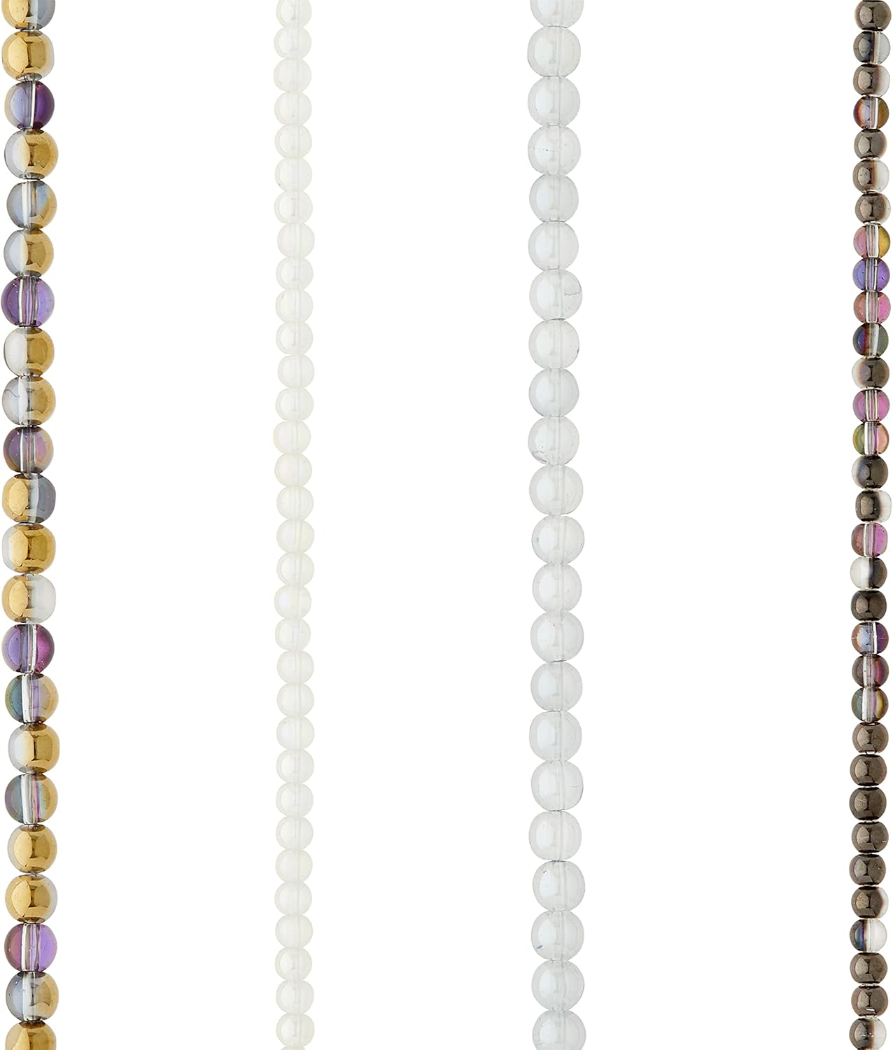 Multicolored Glass Round Beads by Bead Landing™ Multicolored Glass Round Beads by Bead Landing™