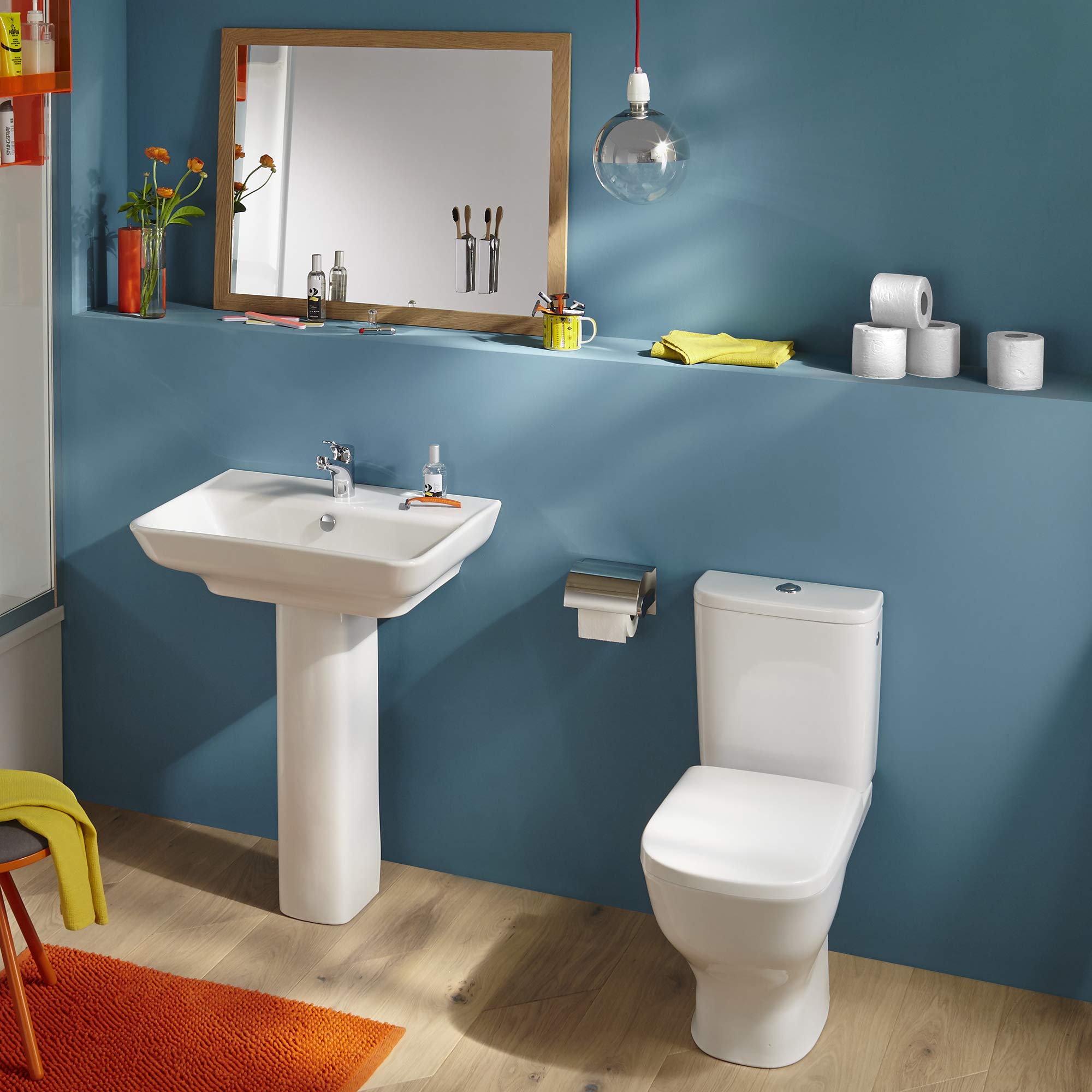 Jacob Delafon - Pack WC au Sol Sans Bride Struktura - Sortie Horizontale - Réservoir 3/6L Econome en Eau - Robinet Flotteur Silencieux - Abattant Recouvrant - 34,0x76,0x64,5 cm - Blanc - E76003-00