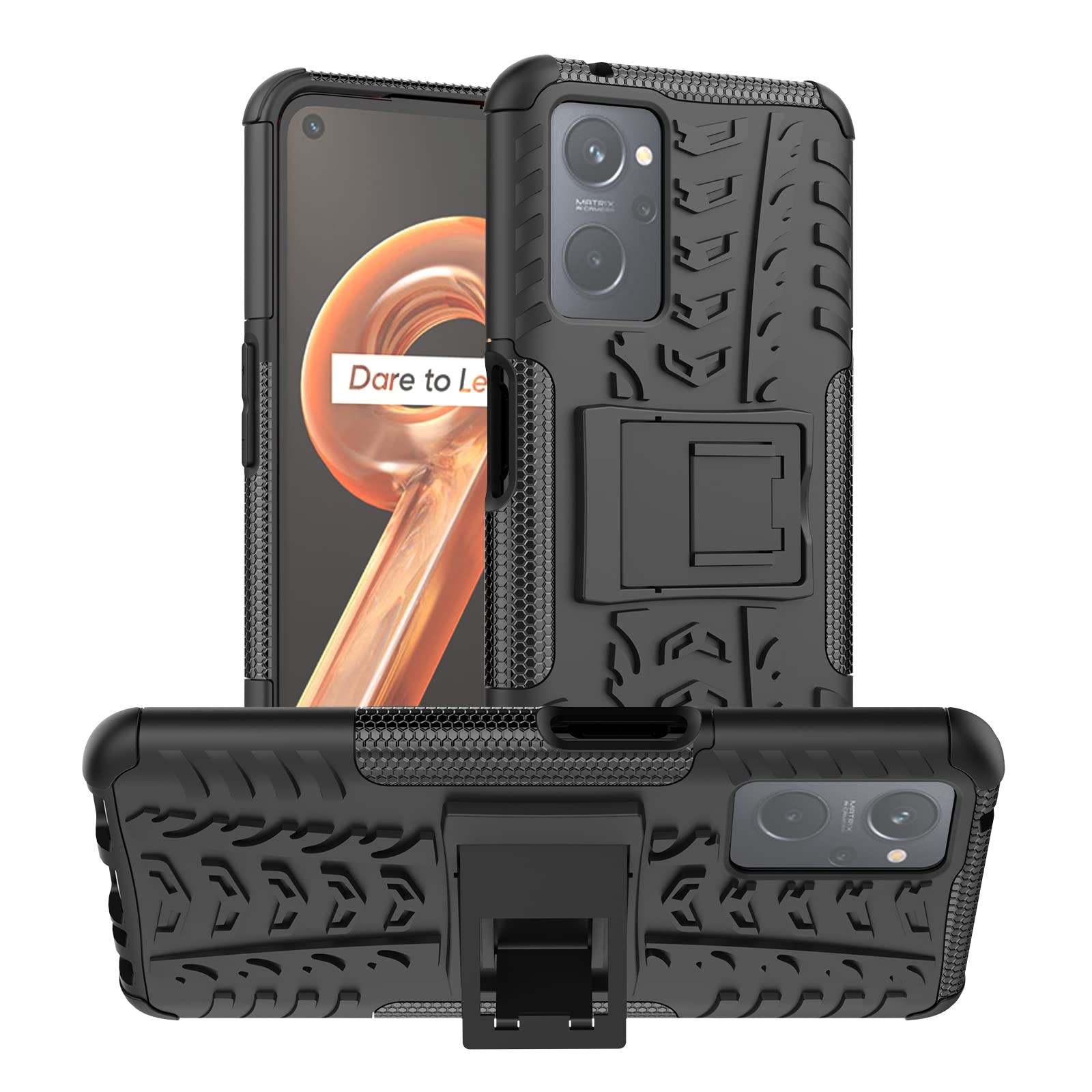 Spacekart Shockproof Absorption Cover || Dual Layer Protection || Dazzle || tyre case || Kick Stand Combo PC+TPU || Heavy Duty || Back case Cover for Oppo A96 - Black (B0B71KTD46) Amazon Price History, Amazon Price Tracker