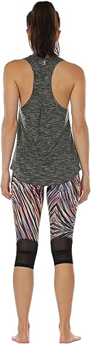 Miniatura 3 de icyzone Camisetas sin mangas de entrenamiento para mujer, camisetas atléticas de yoga, camiseta sin mangas con espalda cruzada para correr,