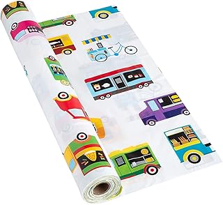 Fun Express Food Truck Plastic Tablecloth Roll