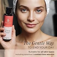 Vista 6 de Removedor de maquillaje fabricado en Estados Unidos con ingredientes naturales y orgánicos, removedor de maquillaje facial y de ojos, uso