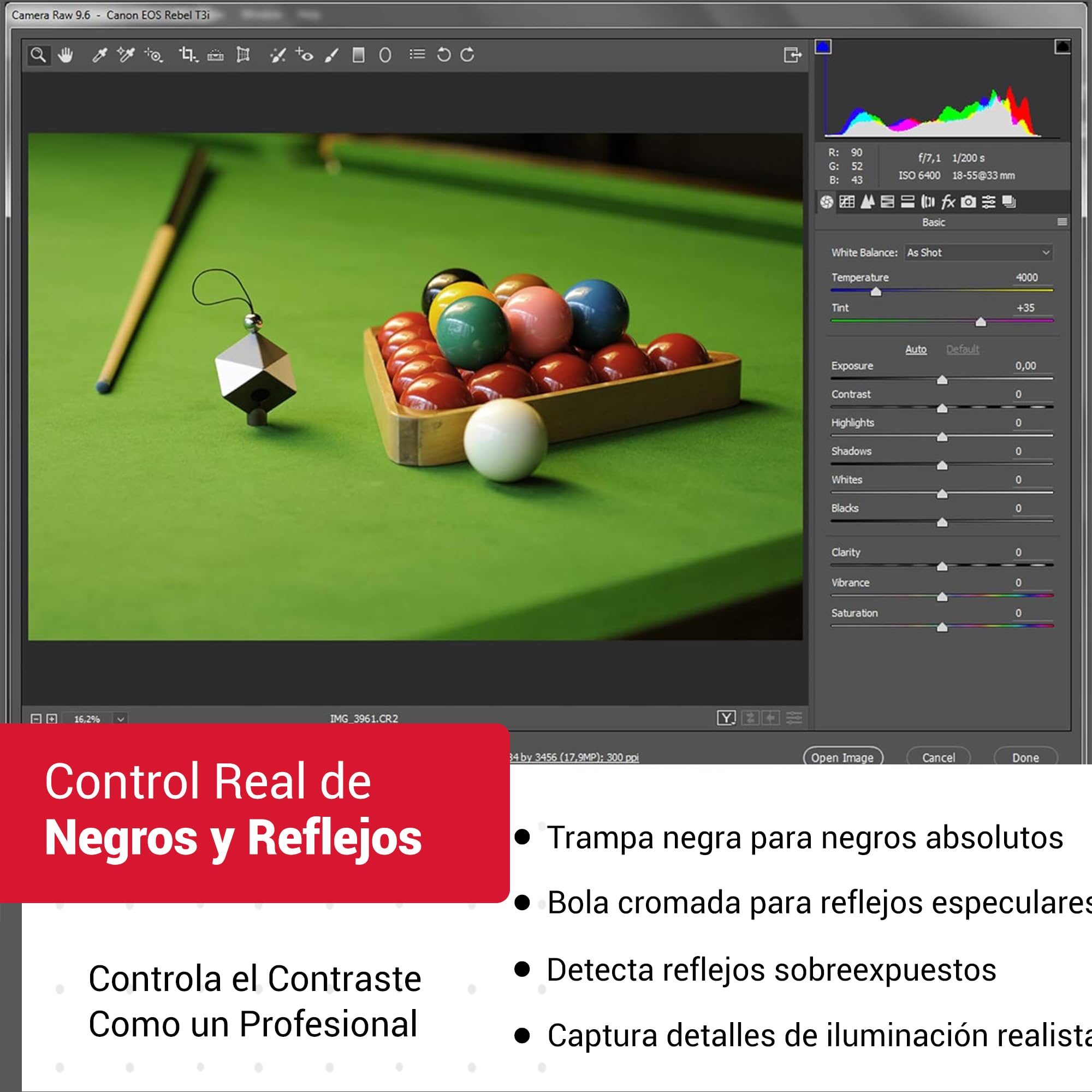 Datacolor SpyderCube - Ajuste del Balance de Blancos y optimización del Proceso de conversión Raw