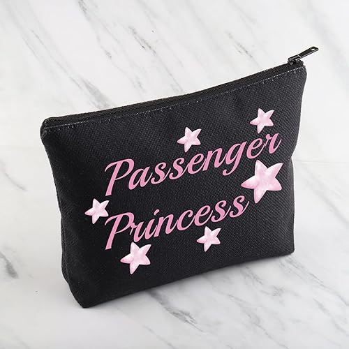 Miniatura 4 de Bolsa de cosméticos divertida para novia, bolsa de maquillaje de princesa para pasajeros, regalo de princesa, Pasajero Princesa Negro