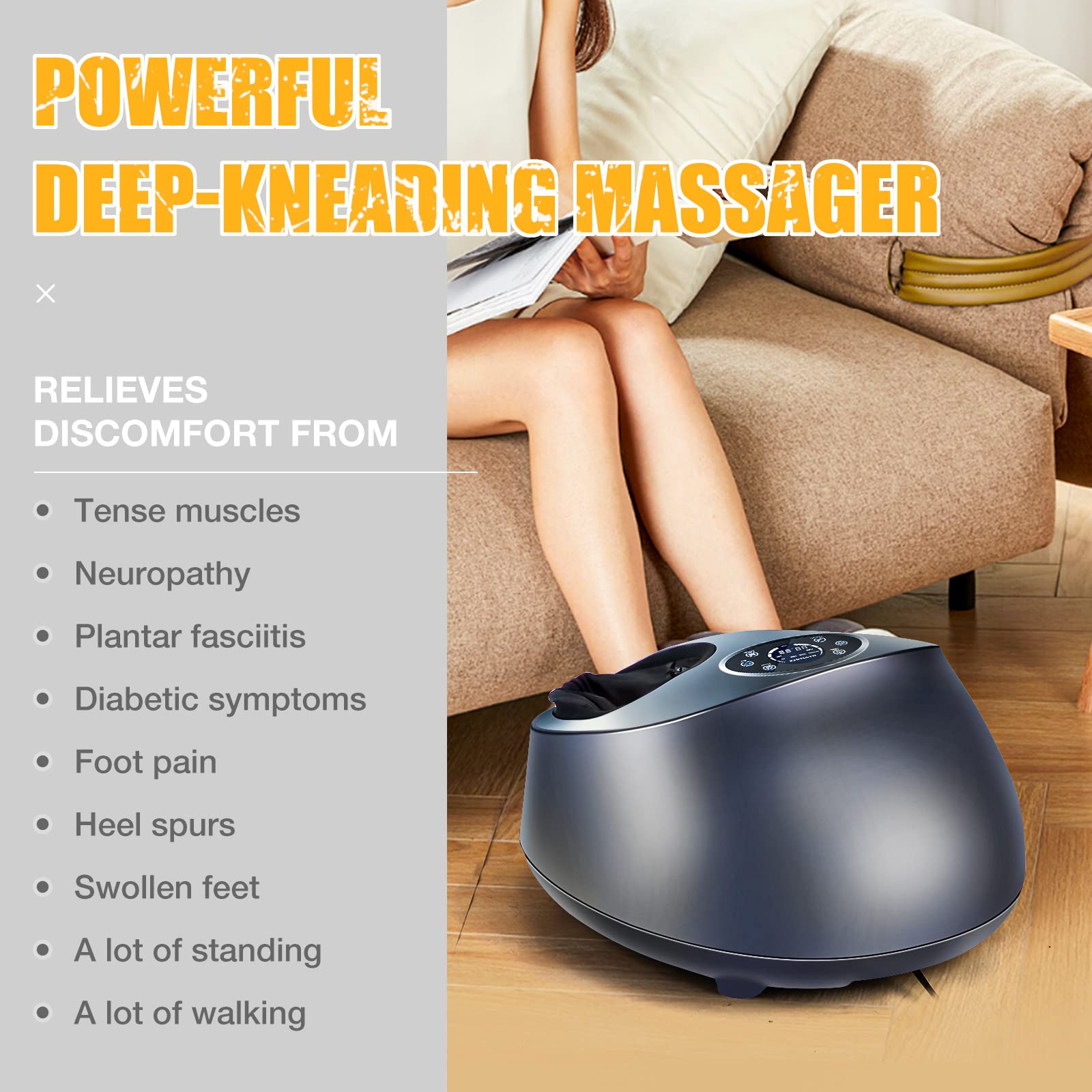 Fathers Day Gifts from Wife Foot Massager Machine with Heat for Plantar