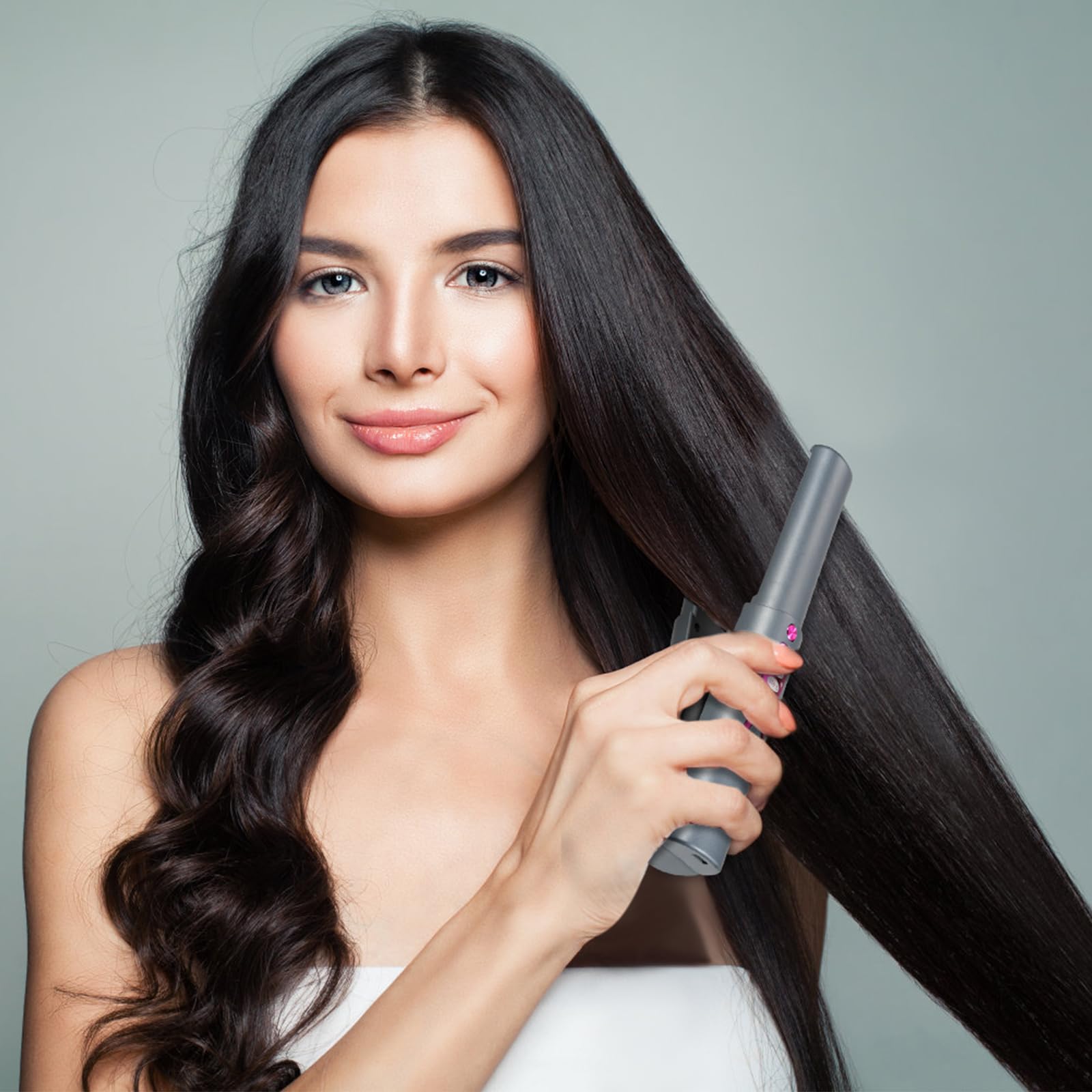 Piastra per capelli senza fili, mini piastra per capelli portatile, per viaggi, piastra lisciante e ferro arricciacapelli, senza fili, ricaricabile, 3 livelli di temperatura e riscaldamento