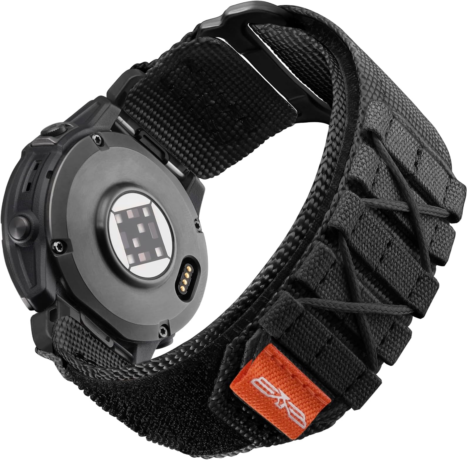 Tough Strap Compatible with Garmin Fenix 6/5/7, Forerunner 965/955/945/745/Approach S62/S60/Epix 2, 22mm Quick Fit Nylon Band for Fenix 5 Plus/Fenix 6 Pro/7 Pro/Instinct 2 Solar (Black, Large)