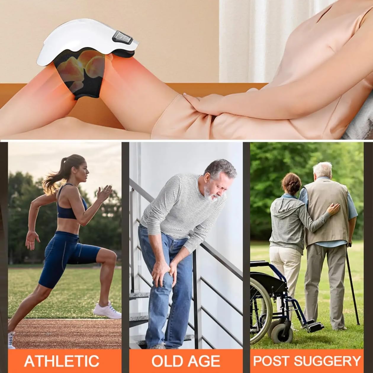 For pain relief plexda 3-in-in wireless knee massage-red physiotherapy smart knee brace vibration, cordless knee and shoulder massage machine for joints, arthritis (KM 001) For pain relief plexda 3-in-in wireless knee massage-red physiotherapy smart knee brace vibration, cordless knee and shoulder massage machine for joints, arthritis (KM 001)