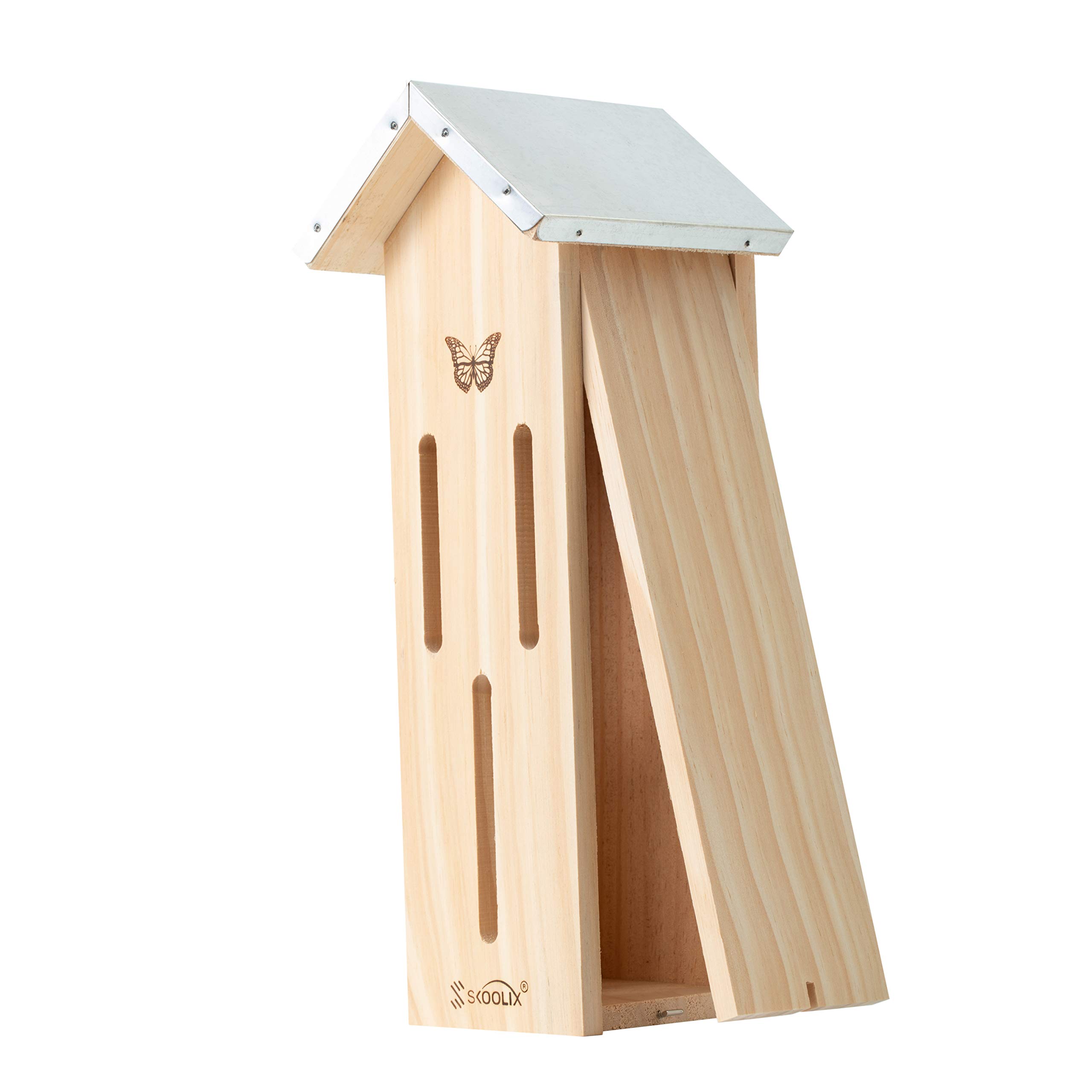 SKOOLIX Wooden Butterfly House for Gardens