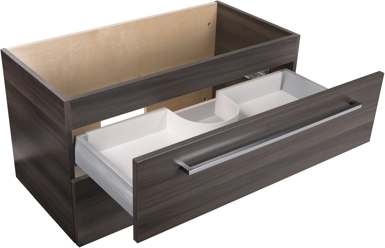 Cutler Kitchen and Bath Silhouette 30 inch Wall Mounted Bathroom Vanity with Sink, Cultured Marble Top - Bathroom Sink Vanity with Soft Close Storage Drawers, Zambukka