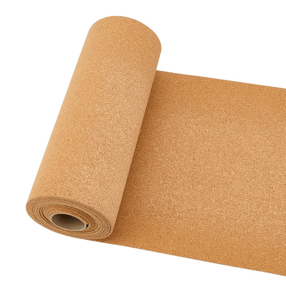 OLYCRAFT Grandi Rotolo di Sughero 3mx30cm Spessi 3mm Naturale per Pareti Bacheche Decorazione