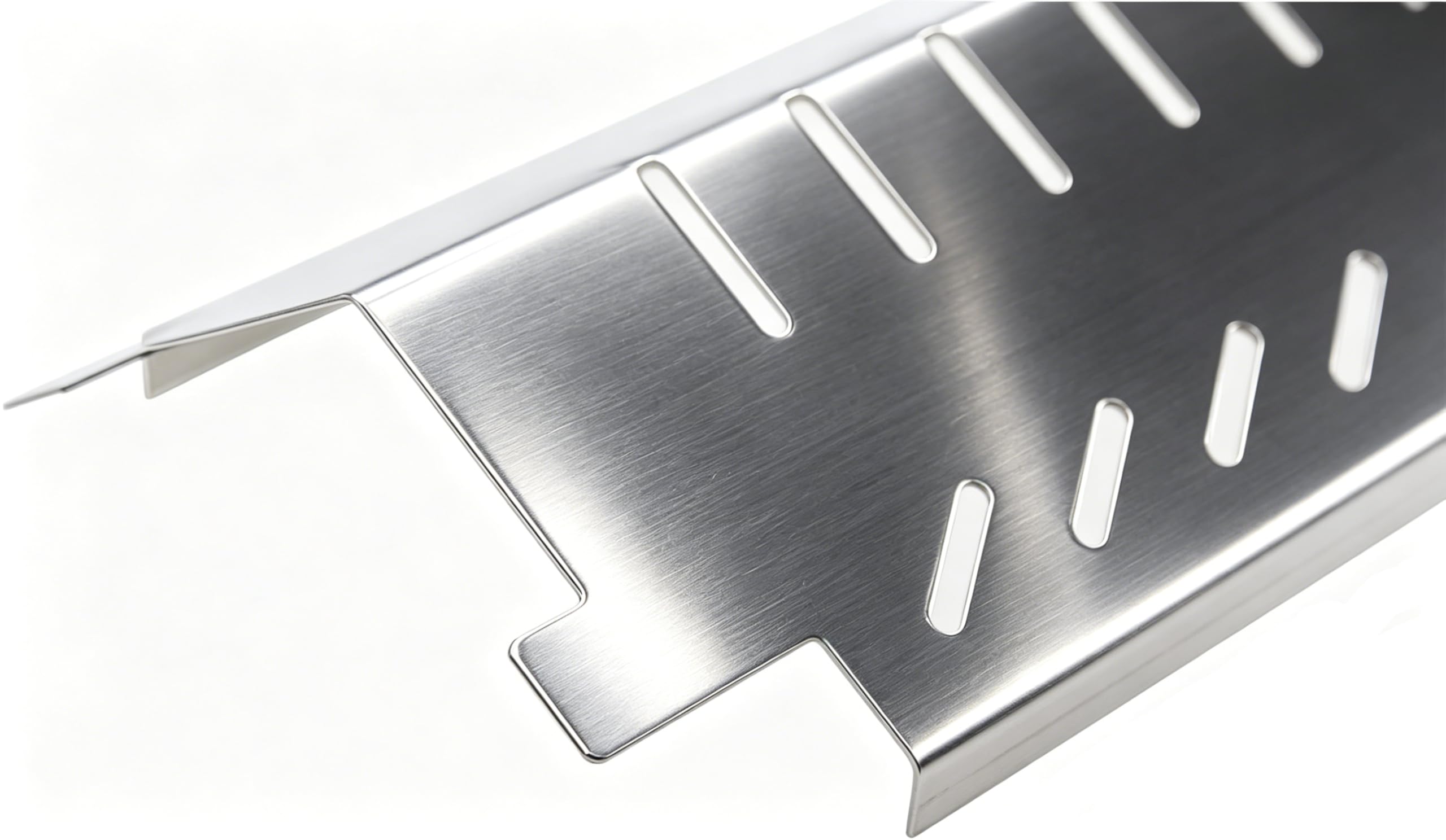GFTIME 38 x 10,6CM Diffusore di Calore per Charbroil Thermos Coleman Centro Griglia, Kirkland, Acciaio Inox Scudo Termico della Griglia Accessori (4 Pezzi)