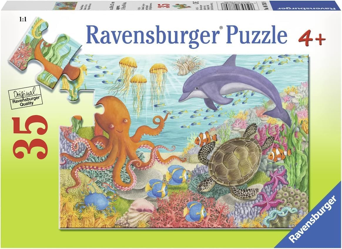 Ocean Friends puzzle Jigsaw Kids Age 3 Years Up - 35 Pieces - Educational Toddler Toys & Games