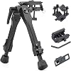 Zeadio Quick-Switch Bipod with 3 Adapters and Sling Stud Mount, features 7-10