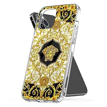 【関税込み】Versace ブラック Virtus iPhone 12 フォンケース Black Virtus iPhone 12 Case by Versace on Sale