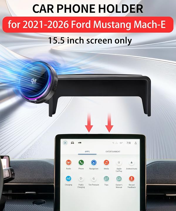 MioBanbo 25W Car Mount Charger for Ford Mustang Mach-E 2021-2026 15.5-Inch by MioBanbo - Used condition - Image 3