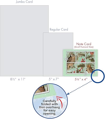 Miniatura 7 de The Best Card Company - 10 tarjetas navideñas en blanco surtidas con imágenes de escenas de invierno y vacaciones de postales vintage, con sobres