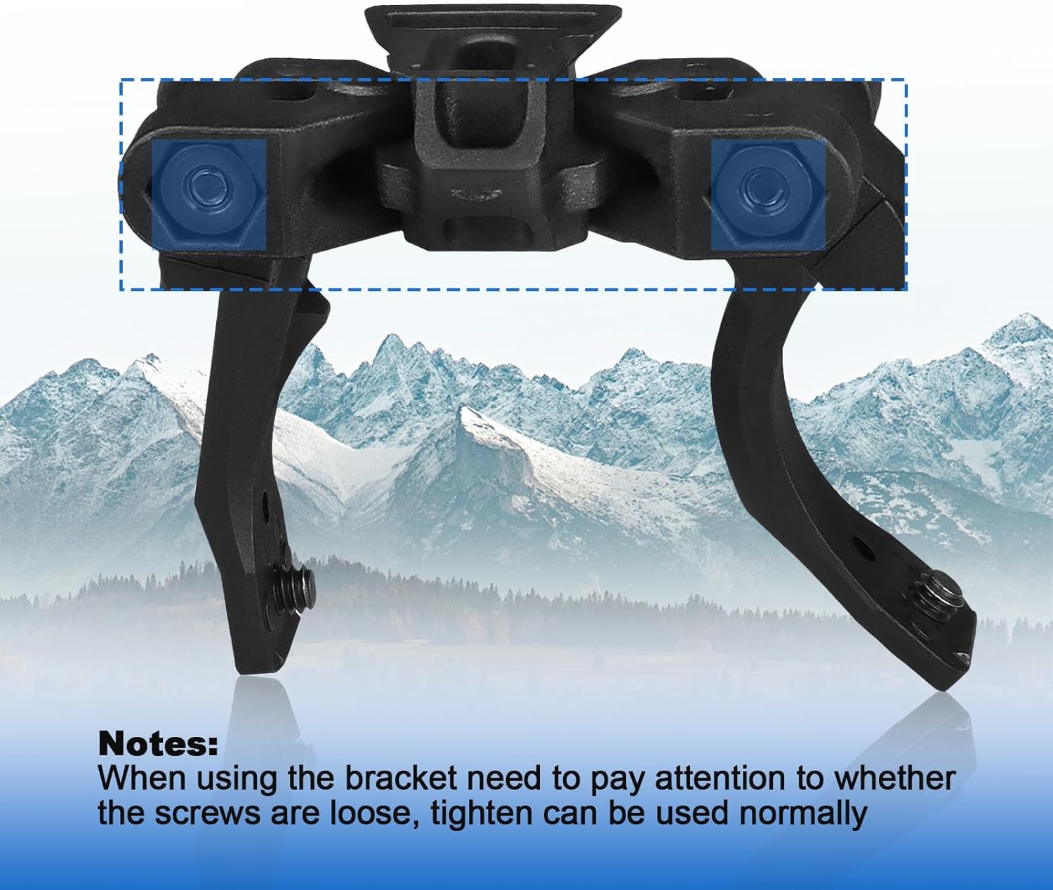 Plastic Night Vision Binocular Bridge Mount for pvs14 Adjustable for Dovetail L4G24 Helmet Bracket Support 1 Digital or 2 Optical nvg (UK Standard)