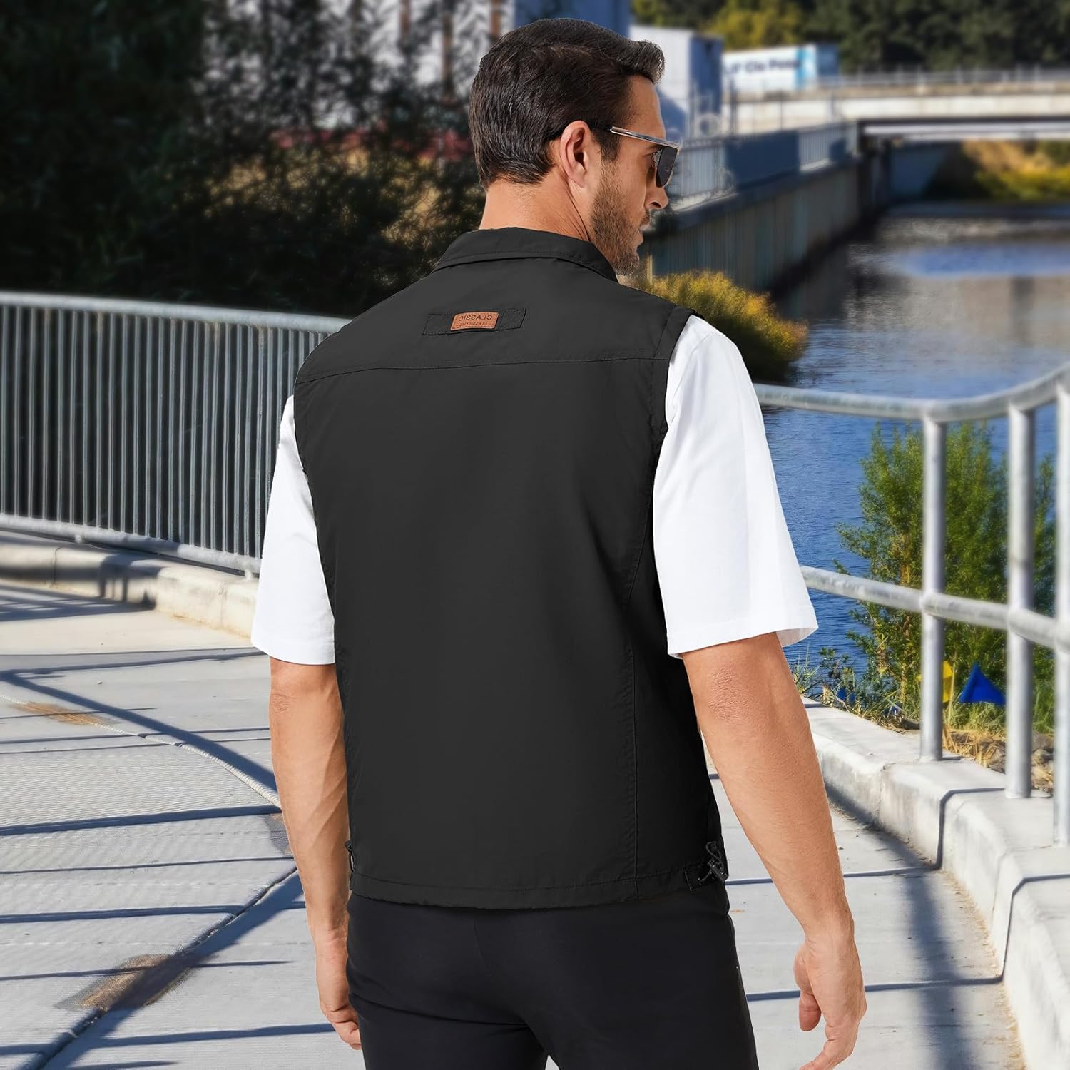 KIWI RATA Mens Casual Lightweight Outdoor Vest Summer Fishing Safari Travel Outerwear Vests Cargo Utility Jacket - Image 3