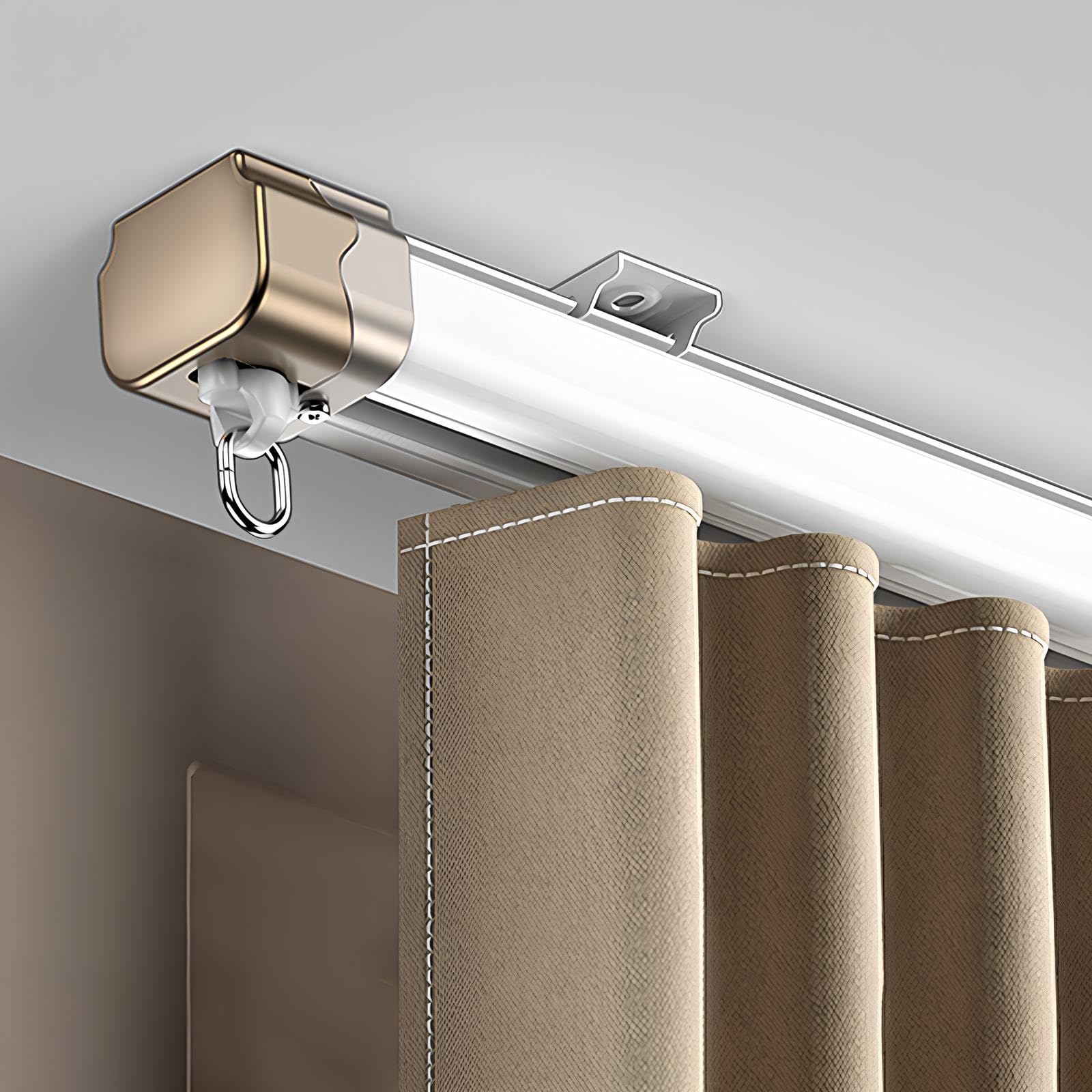 Curtain room divider rail de 120cm pour séparer un studio ou balcon