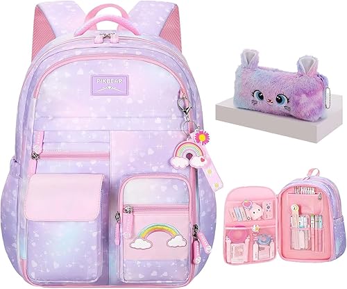 Mochila de unicornio para niñas, mochilas para niña, Mochila-01