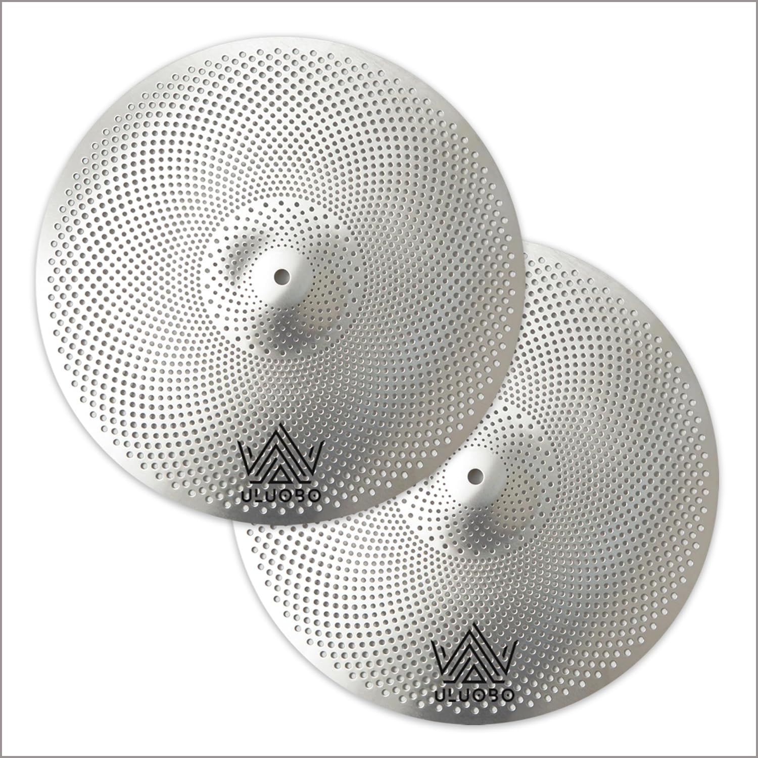 Low Volume China Cymbal, 16 inches Silent Quiet China Cymbal for Practice (Silver)