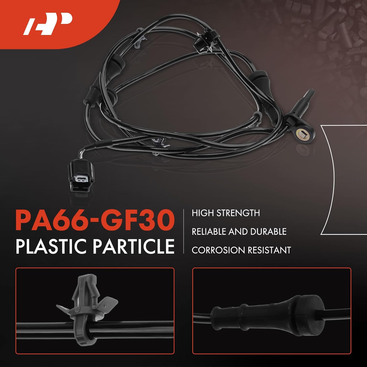 A-Premium ABS Wheel Speed Sensor Compatible with Nissan Models - NV200 2015 2016 2017 2018 2019 - Front Driver and Passenger Side, 2-PC Set, Replace# 47910-3LM0A, 47911-3LM0A