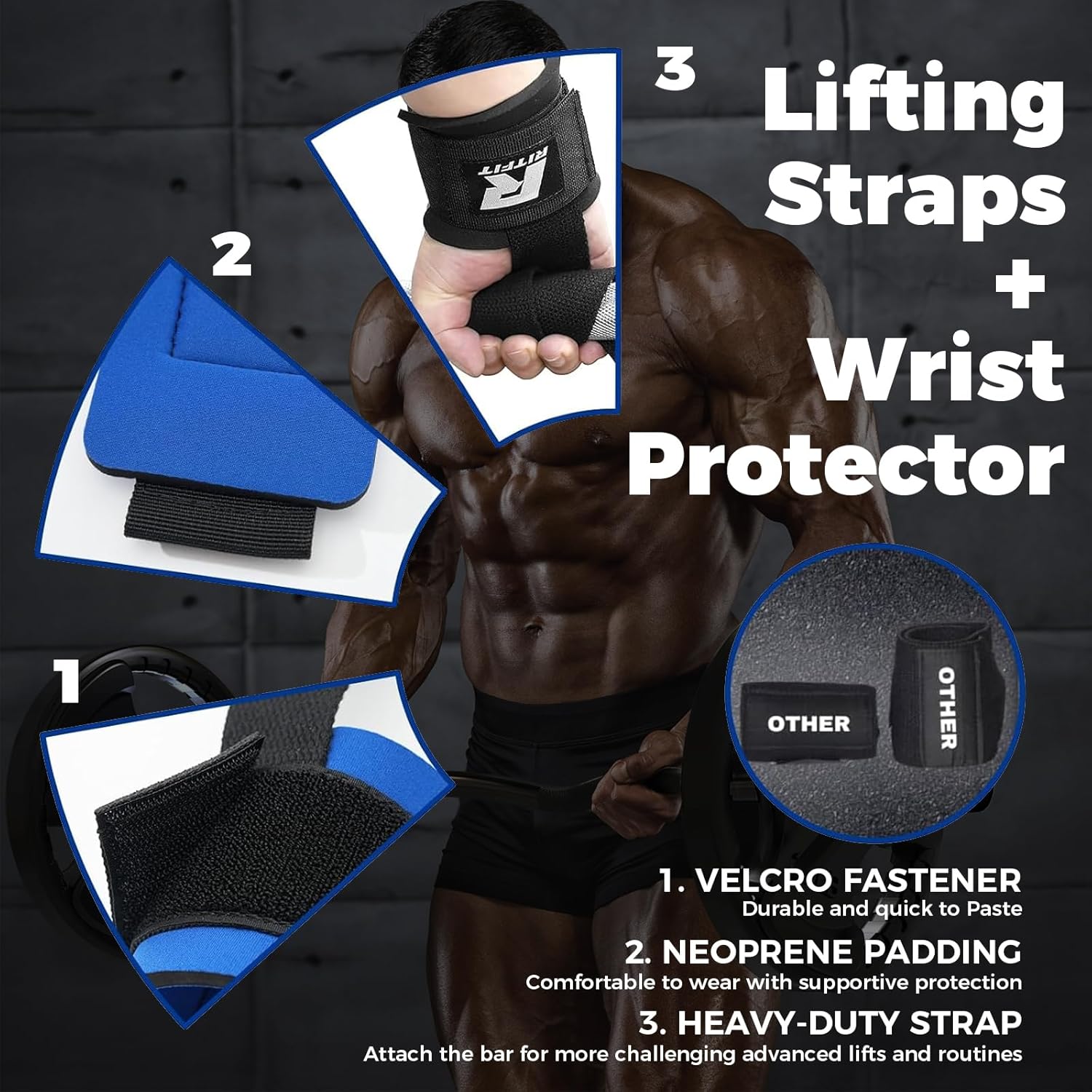 RitFit 2 Inch EZ Curl Bar with Weights, 350LBS Capacity Olympic Barbell for Bicep & Triceps, Home Gym Strength Training